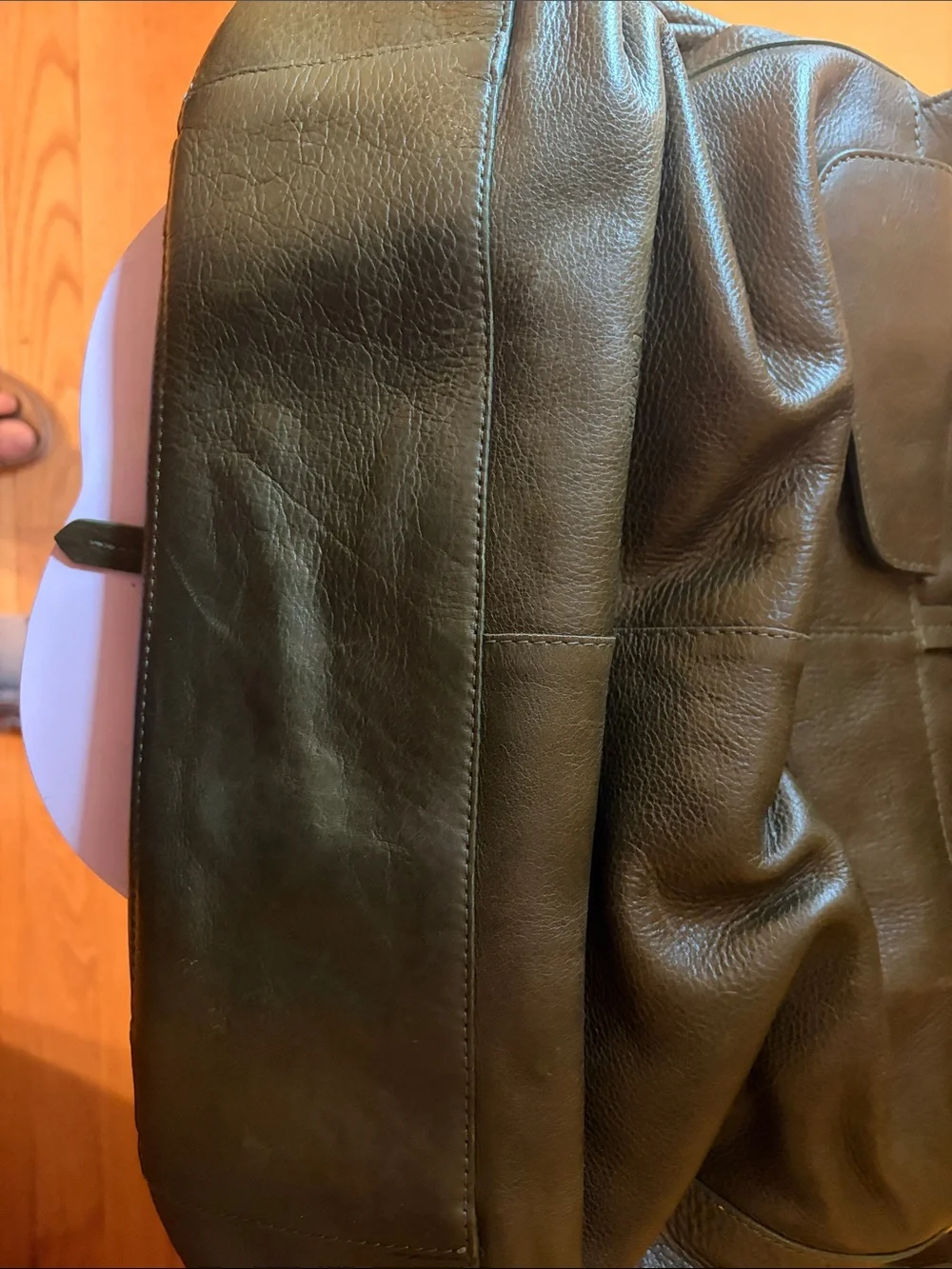 RADLEY LONDON Dark Green Leather Messenger Bag with Buckle Straps